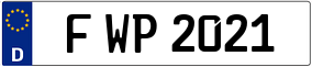 Trailer License Plate